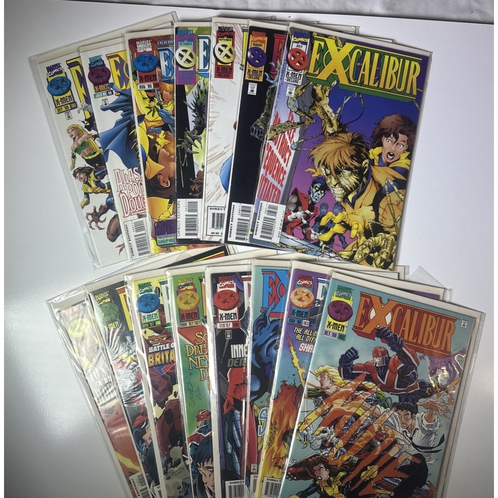 X-Calibre 1-4 & Excalibur Marvel Comics Lot of 19 NM Age of Apocalypse 1st Print